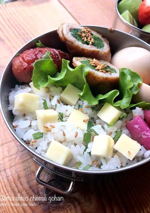お弁当に！ごましそチーズごはん-レシピのメイン写真