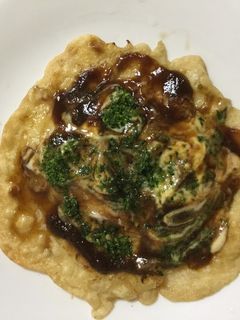 キャベツもやしエノキとハムのお好み焼き-レシピのメイン写真
