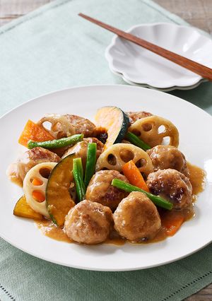 糀甘酒で！ふっくら肉団子と野菜の甘酢炒め-レシピのメイン写真