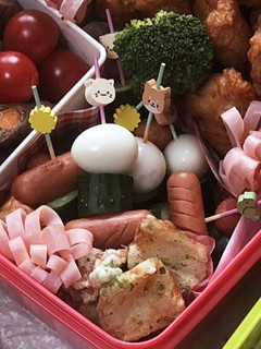 お弁当 うずら、ウインナー、きゅうり刺し-レシピのメイン写真