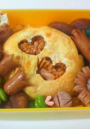 オムライス弁当☆ちょっと可愛く♪-レシピのメイン写真