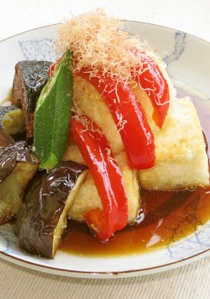 ナスと豆腐の揚出し-レシピのメイン写真