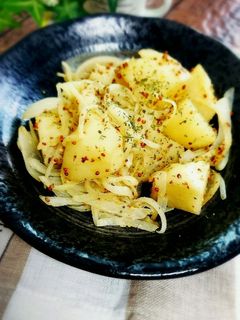 簡単!*じゃがいもの粒マスタード炒め-レシピのメイン写真