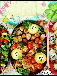 2018　中学校体育祭　大人数お弁当-レシピのメイン写真