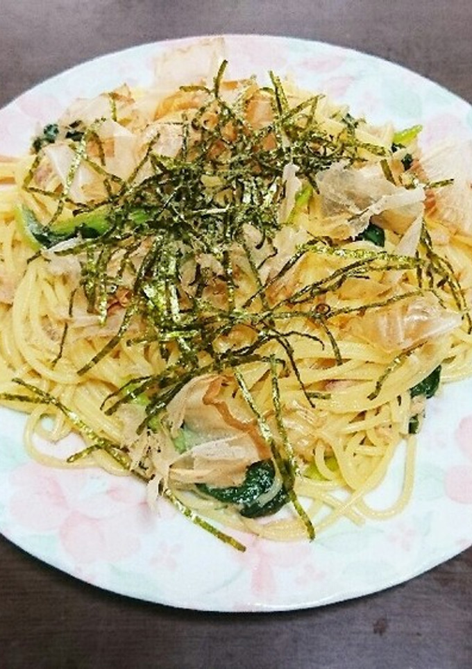 ツナとほうれん草の和風パスタ-レシピのメイン写真