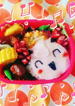 キャラ弁　簡単　ポケモン　プリン♪-レシピのメイン写真