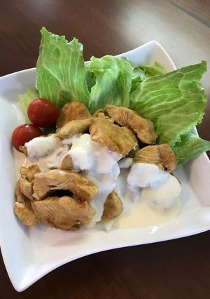 レンジで簡単!鶏肉のマヨソースかけ-レシピのメイン写真