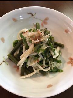 わらびと長芋のおかか和え-レシピのメイン写真
