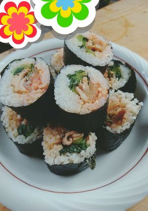 韓国風海苔巻き(キンパ)安くて美味い!!-レシピのメイン写真