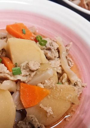 レンチンで楽チン【肉じゃが】簡単★お手軽-レシピのメイン写真