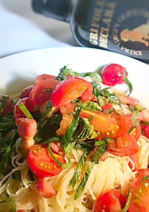 オリーブオイル＆3種のトマト素麺-レシピのメイン写真