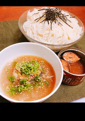 そうめんのつゆに鯖缶！！-レシピのメイン写真
