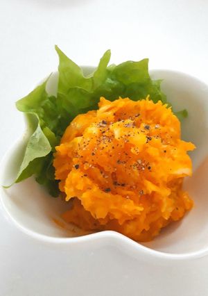 簡単！かぼちゃとチーズだけのサラダ-レシピのメイン写真