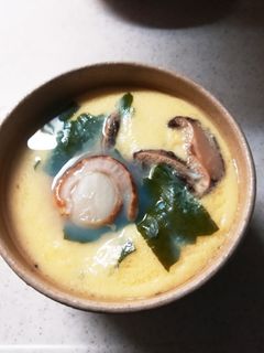 青森産ベビーホタテの、茶碗蒸し-レシピのメイン写真