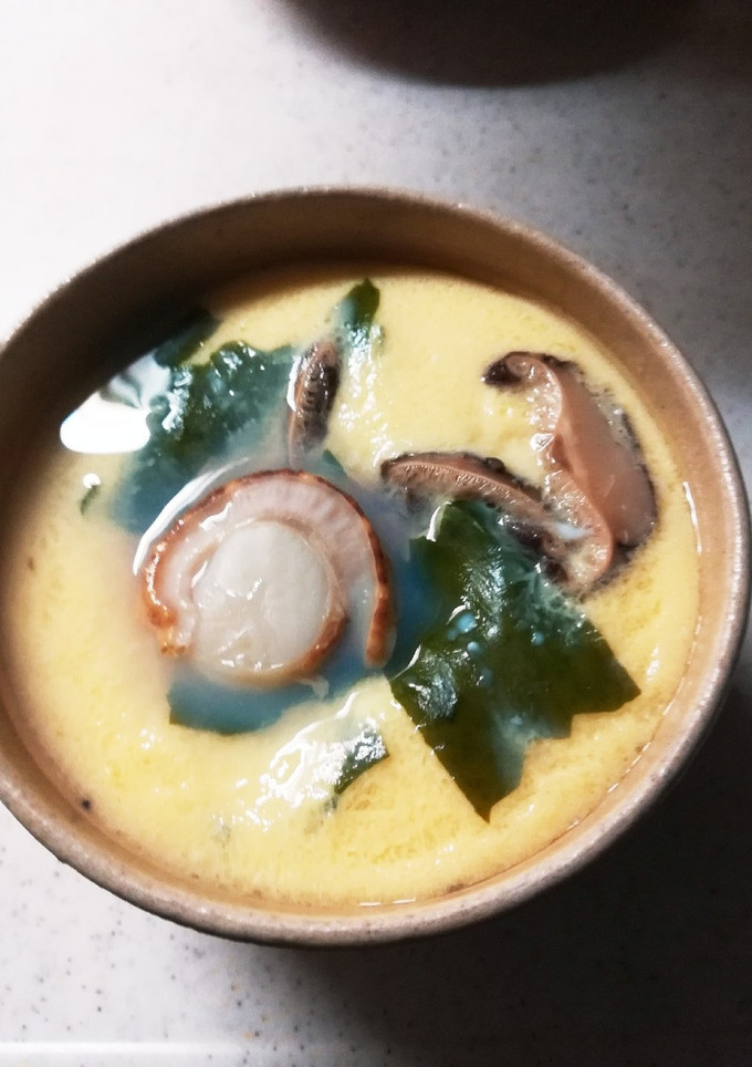 青森産ベビーホタテの、茶碗蒸し-レシピのメイン写真