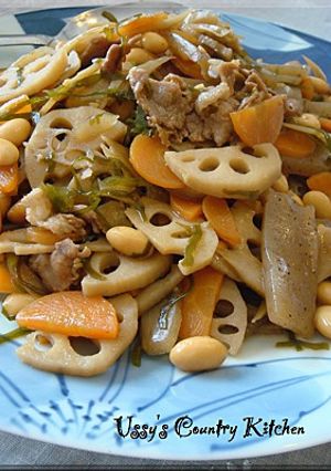 大豆と根菜のめっちゃ簡単煮-レシピのメイン写真