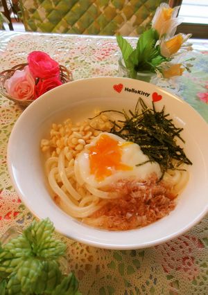 伊勢うどん風☆温玉うどん☆簡単タレ♪-レシピのメイン写真