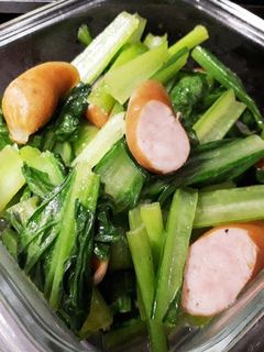 小松菜とウインナーの☆バター炒め-レシピのメイン写真