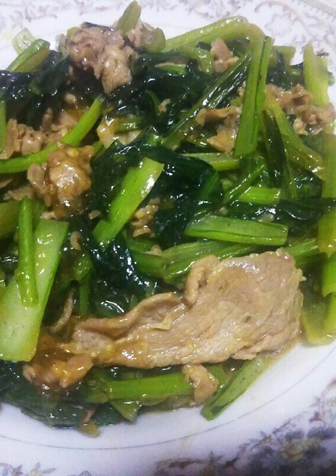 豚肉と小松菜の中華風炒め物-レシピのメイン写真