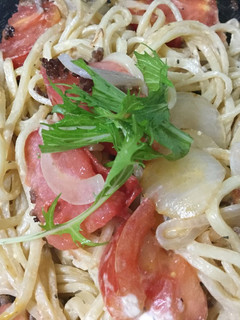 簡単早い沖縄そばマヨネーズ焼きそばトマト-レシピのメイン写真