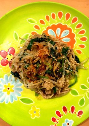 味付け簡単！豚バラともやしとニラの炒め物-レシピのメイン写真