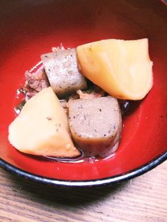 炊飯器でかぶとコンニャクとプルコギの煮物-レシピのメイン写真