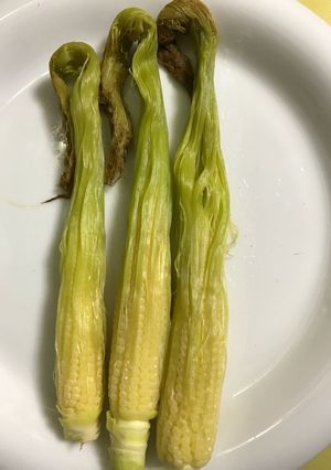 皮付きヤングコーンの食べ方-レシピのメイン写真
