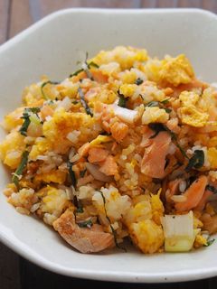 塩鮭の焼きめし-レシピのメイン写真