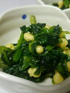 苦手克服かも!天かすでほうれん草のお浸し-レシピのメイン写真