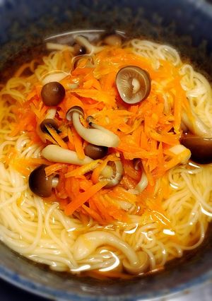 子どもがいっぱい食べる☆人参そうめん-レシピのメイン写真