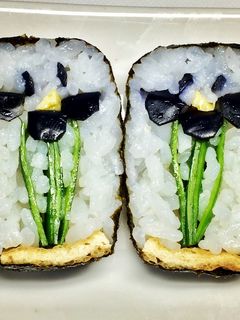 寿司型・模様巻き(ハナショウブ)-レシピのメイン写真