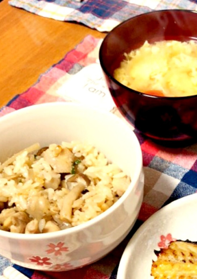 記録用＊鶏肉とごぼうの炊き込みご飯-レシピのメイン写真