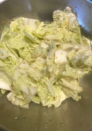 さっぱり味のキャベツの玄米酢ゴマ和え-レシピのメイン写真