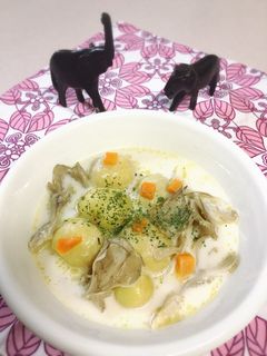 舞茸と新じゃがのクリーム煮-レシピのメイン写真