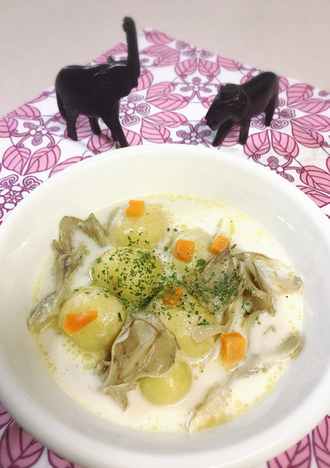 舞茸と新じゃがのクリーム煮-レシピのメイン写真