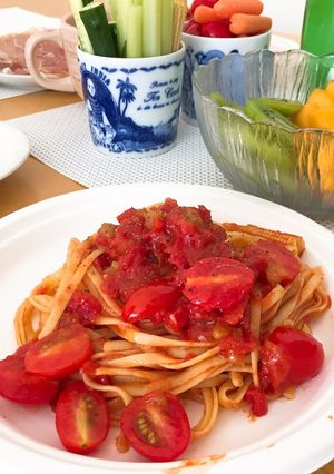 トマトのシンプルパスタ-レシピのメイン写真