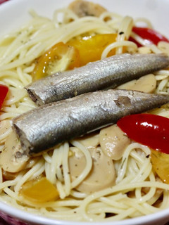 オイルサーディンとトマトの冷製パスタ-レシピのメイン写真