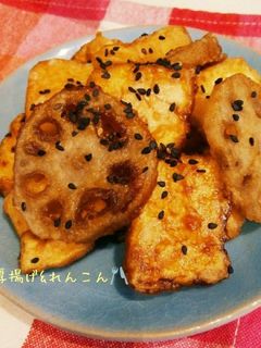 厚揚げとれんこんの甘酢炒め☆-レシピのメイン写真