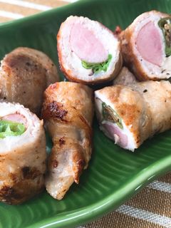ししとう、椎茸、ウインナーの豚肉巻き-レシピのメイン写真