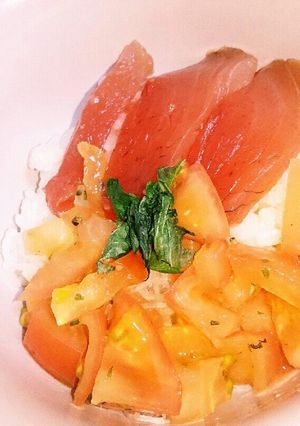 マグロトマト丼-レシピのメイン写真