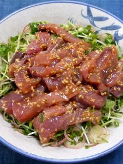 香味野菜たっぷりのごまハマチ丼-レシピのメイン写真