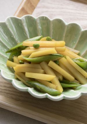 スナップえんどうと新じゃがいも炒め-レシピのメイン写真