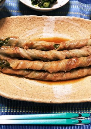 巻いて焼くだけ！簡単♫アスパラの肉巻き-レシピのメイン写真