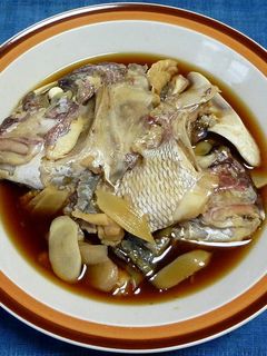 新生姜入り鯛のあらのめんつゆ煮-レシピのメイン写真