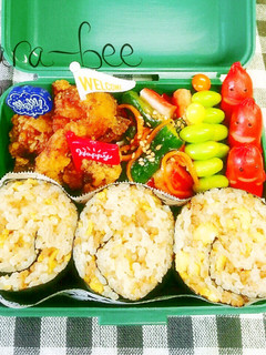 食べたらそぼろ丼♪激ウマうずまきおにぎり-レシピのメイン写真