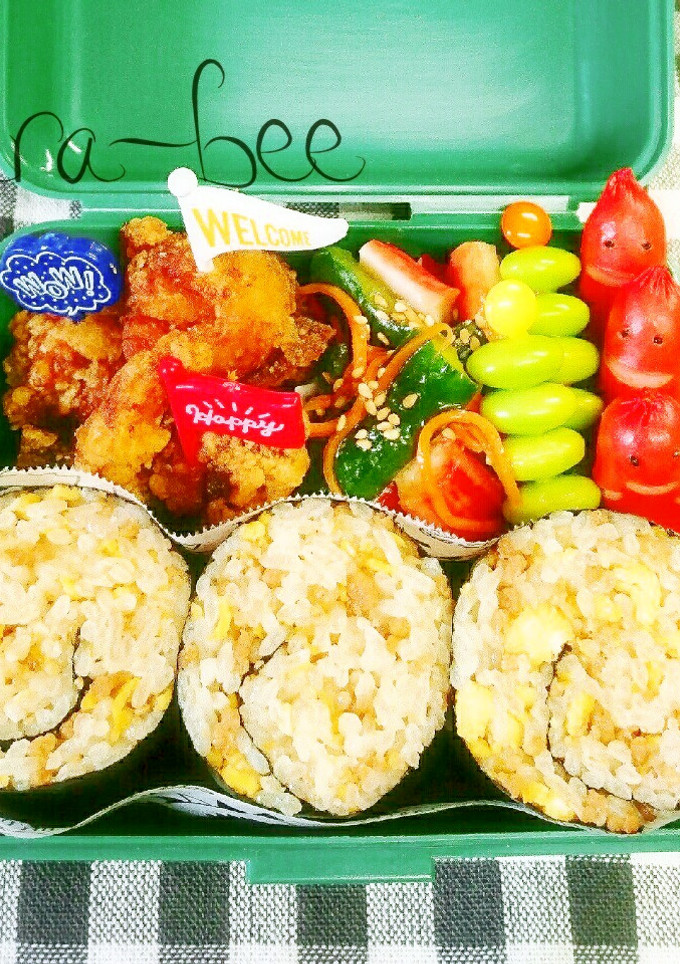 食べたらそぼろ丼♪激ウマうずまきおにぎり-レシピのメイン写真