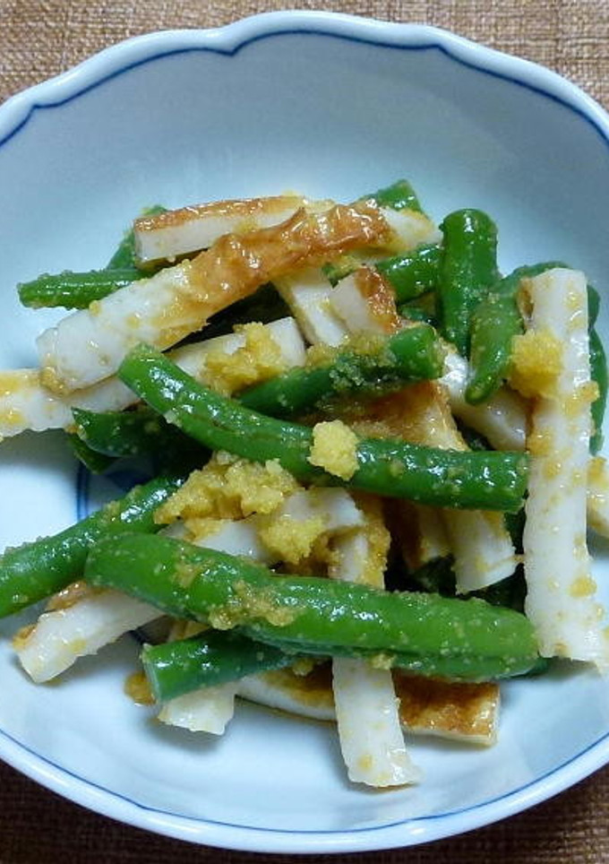 インゲンとちくわの生からすみ和え-レシピのメイン写真