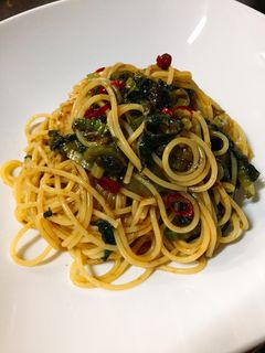 超簡単っ!海苔の佃煮の冷製パスタ-レシピのメイン写真