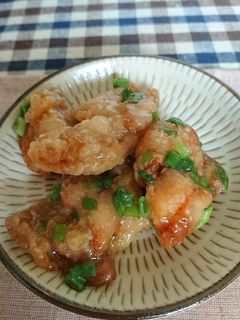 美味!唐揚げの甘辛酢あえ-レシピのメイン写真
