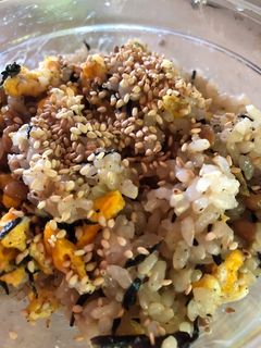 納豆とひじき卵のまぜご飯-レシピのメイン写真
